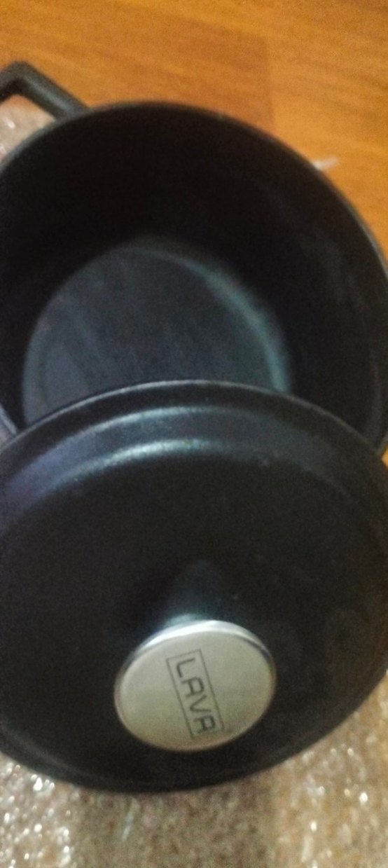 Lava Döküm Yuvarlak Tencere 20 cm Mat Siyah - Görsel 4