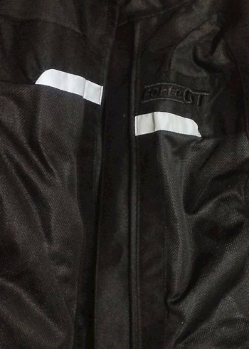 Siyah Gri Biker Erkek Mont - Görsel 3