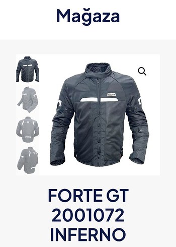 Siyah Gri Biker Erkek Mont - Görsel 2