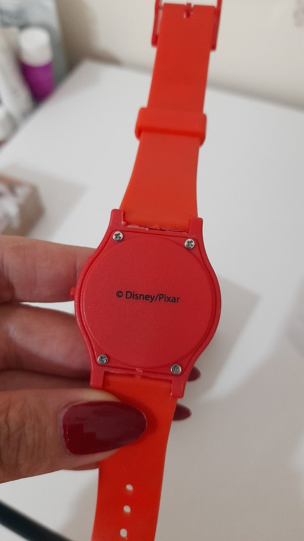 Renkli Baskılı Dijital Çocuk Saati şimşek mcqueen - Görsel 3