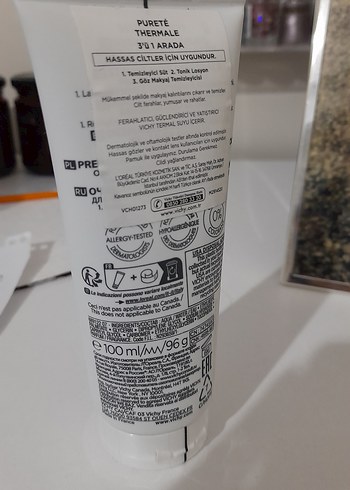 Vichy Purete Thermale 3ü 1 Arada Temizleyici 100ml - Görsel 5