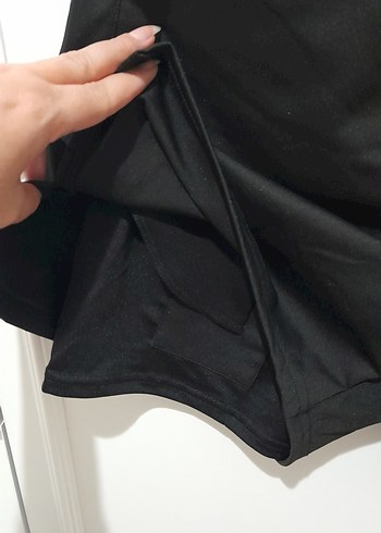 Siyah Mini taytlı Spor Şort - Görsel 5