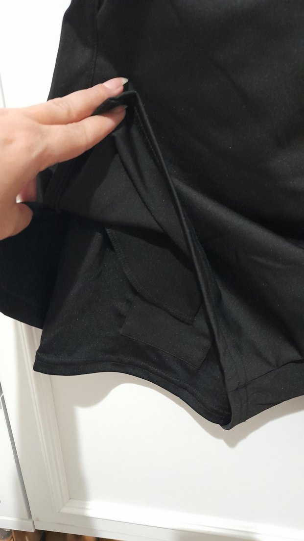 Siyah Mini taytlı Spor Şort - Görsel 5