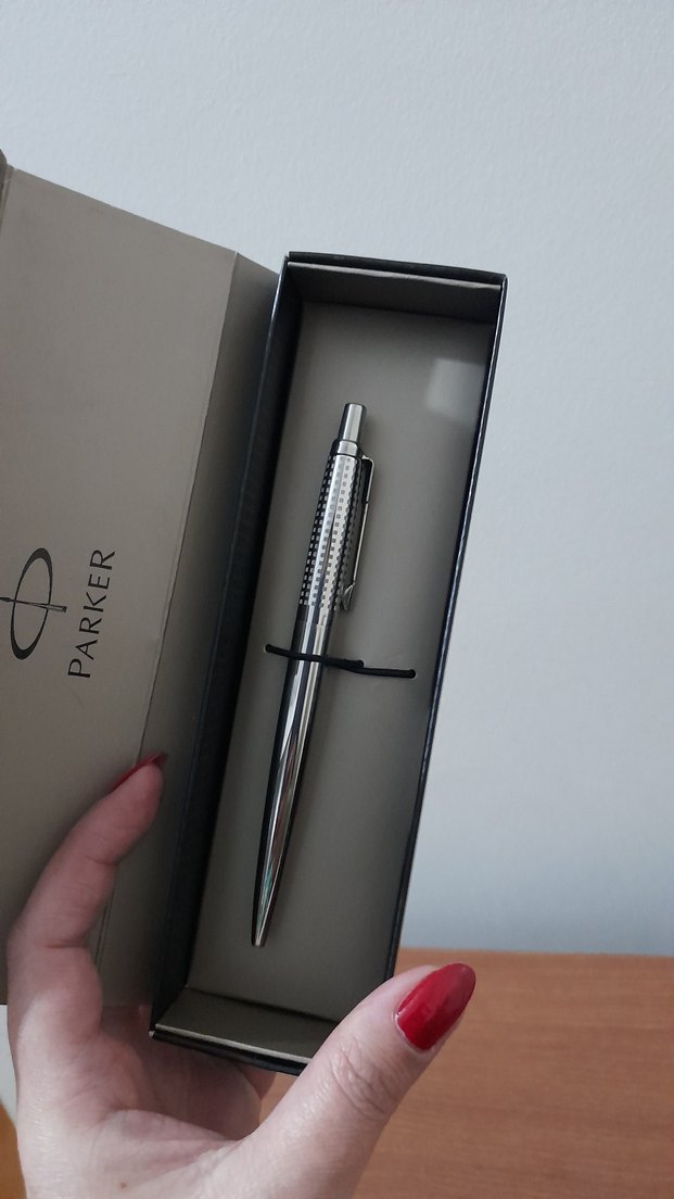 PARKER JOTTER PREMİUM PARLAK KROM CT TÜKENMEZ KALEM - Görsel 2