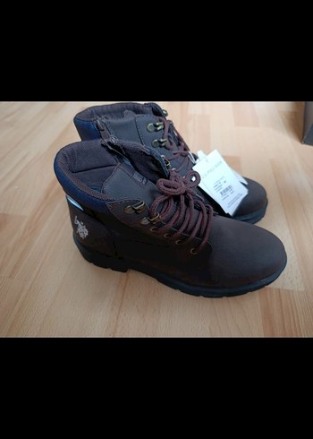 U. S. Polo Kahverengi Erkek Street Style Bot - Görsel 3