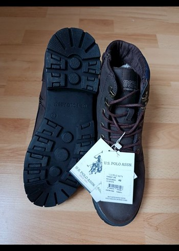 U. S. Polo Kahverengi Erkek Street Style Bot - Görsel 5