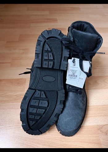 Lumberjack Siyah Süet Bağcıklı Deri Erkek Bot - Görsel 7