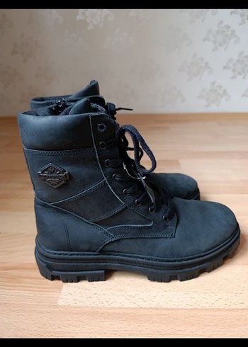 Lumberjack Siyah Süet Bağcıklı Deri Erkek Bot - Görsel 5