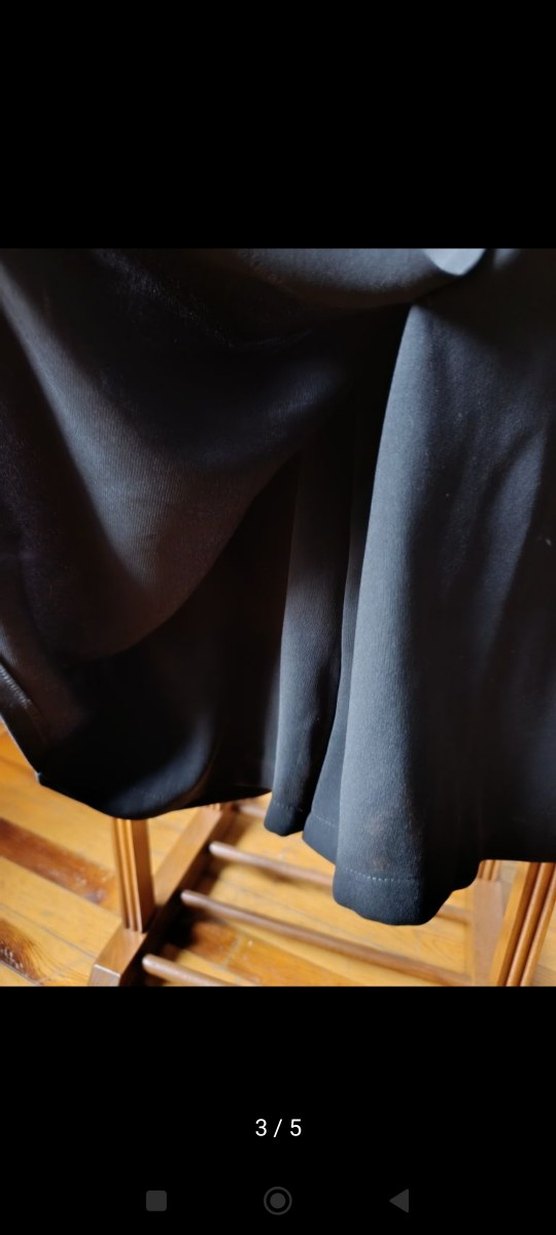 Düğmeli Siyah Mini tulum - Görsel 3