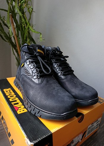 Buldozer Siyah Erkek Street Wear Deri Bot - Görsel 2