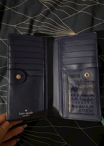 Kate Spade Yeşil Deri Kadın Cüzdanı Fermuarlı