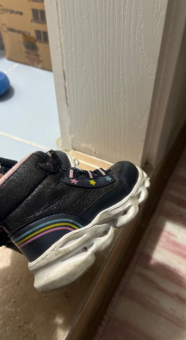 Kız Çocuk Siyah Spor Botlar Velcro - Görsel 3