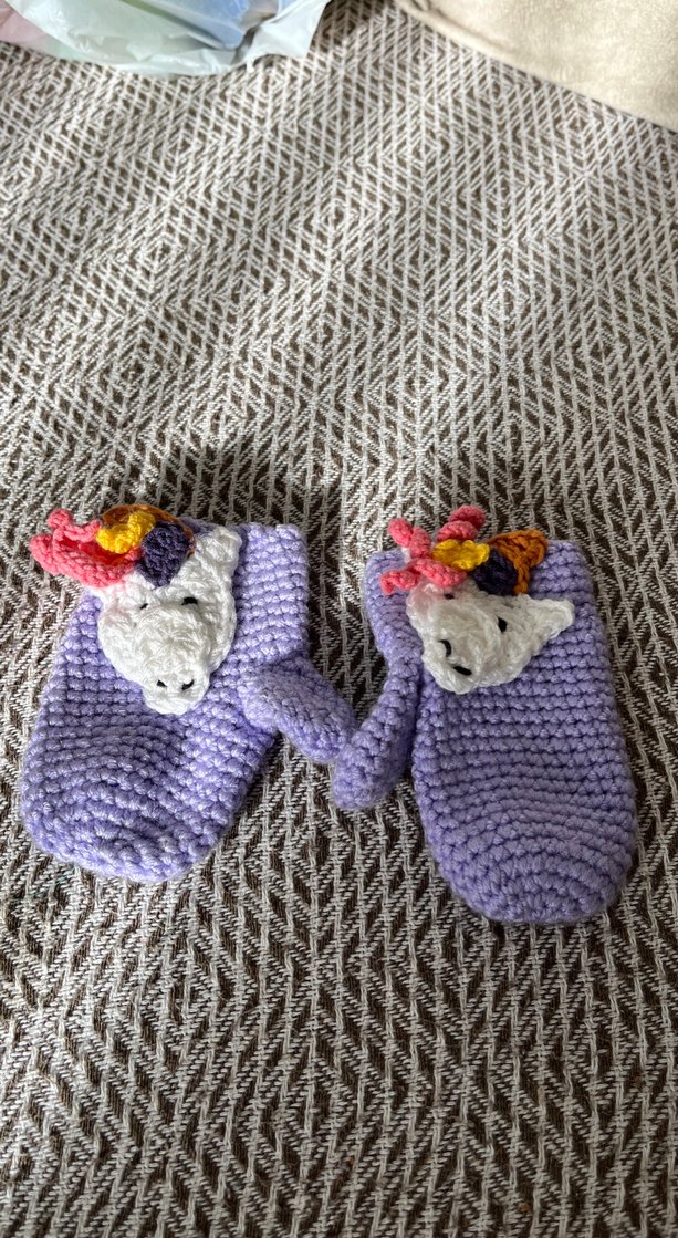 Mor Nakışlı Fırın Eldiveni - Görsel 2