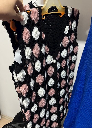 Bohem Tarz Çok Renkli Kadın Örgü Süveter - Görsel 13