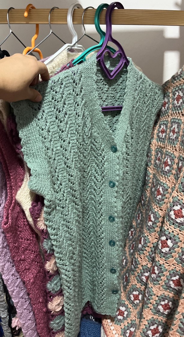 Bohem Tarz Çok Renkli Kadın Örgü Süveter - Görsel 4