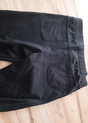 Siyah Elastik kız cocukSpor Tayt - Görsel 5