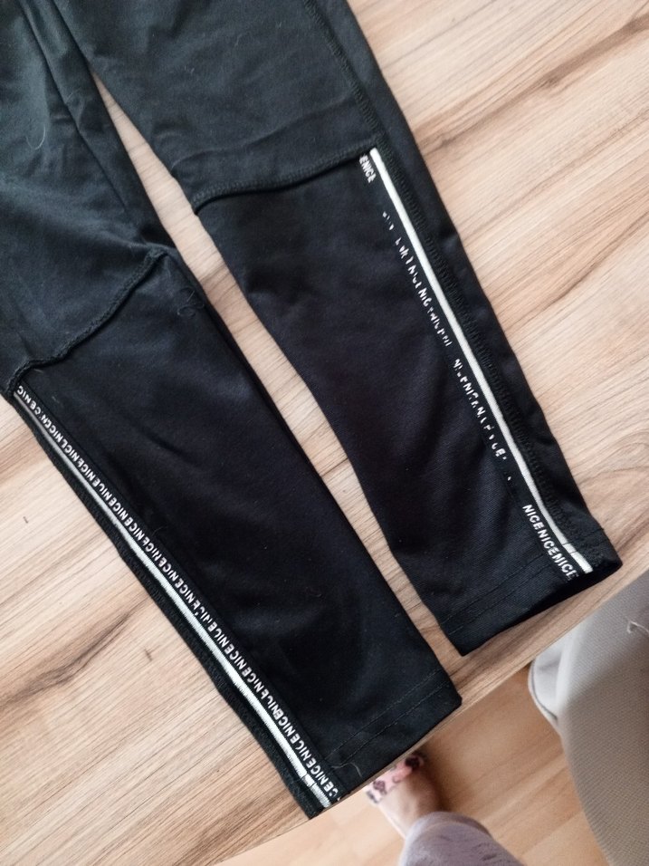 Siyah Elastik kız cocukSpor Tayt - Görsel 4