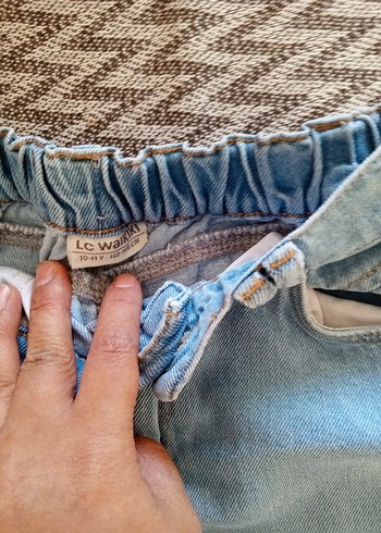 LC Waikiki Mavi Loose Fit Midi Kız çocuk Kot Pantolon
