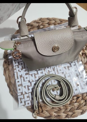 Longchamp Mini Longchamp bej çanta