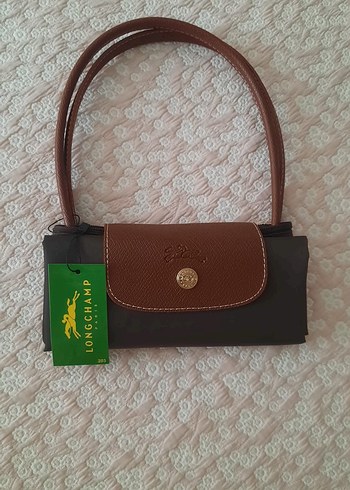 Longchamp Kahverengi Deri Kadın Omuz Çantası