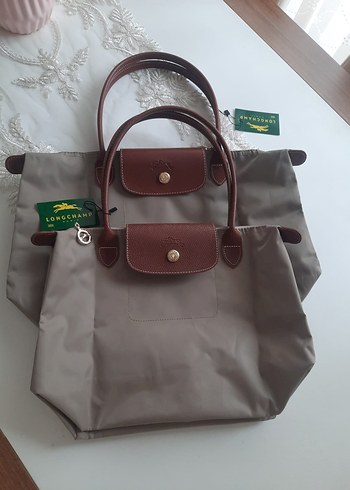 Longchamp Kadın Bej Deri El Çantası