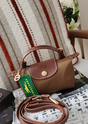 Longchamp mini xs pouch taba