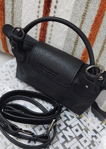 Beden Longchamp mini xs pouch siyah