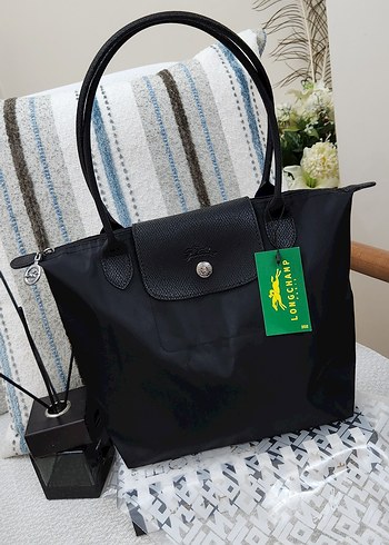 Longchamp Le Pliage Medium siyah kapak