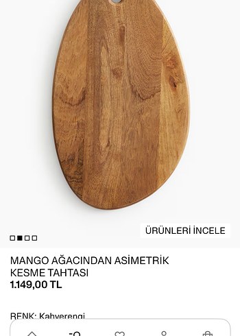 Mango Ağacından Asimetrik Kesme Tahtası