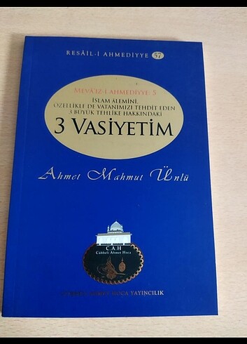 3 vasiyetim . Cübbeli Ahmet hoca 