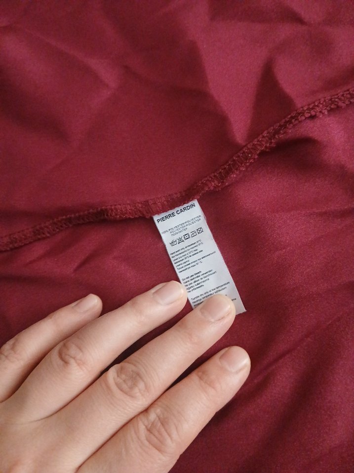 Bordo Uzun Kollu Kadın sabahlik - Görsel 3