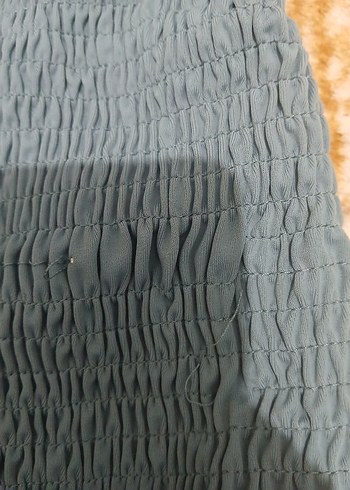 Mavi Örgü Detaylı Kadın Mayo - Görsel 9