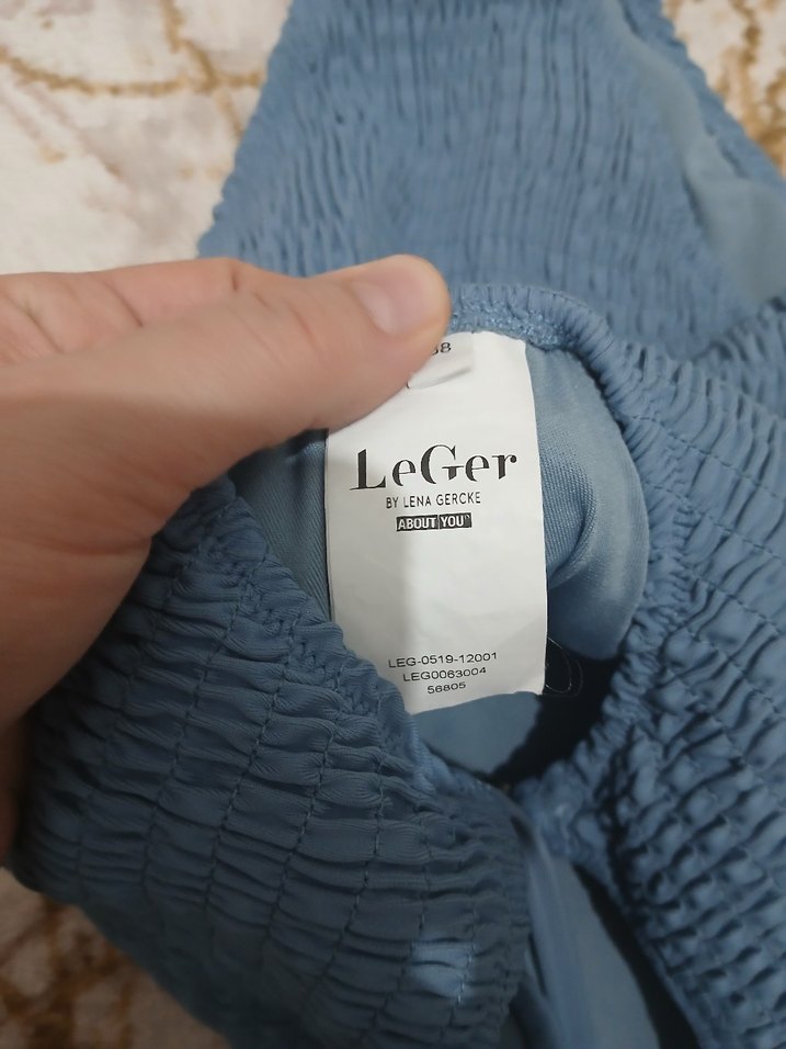 Mavi Örgü Detaylı Kadın Mayo - Görsel 3