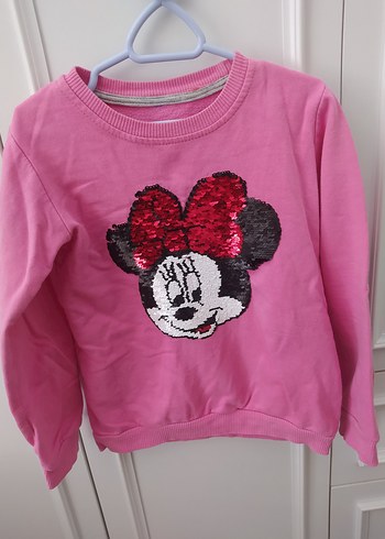 Kız Çocuk Pembe Uzun Kollu Sweatshirt