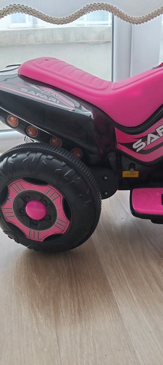 Pembe Safari ATV Elektrikli Binici Araba - Görsel 3