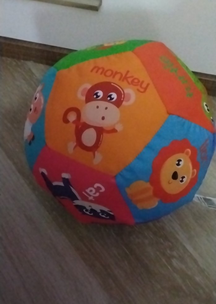 Renkli Hayvan Figürlü Eğitici Top - Görsel 2