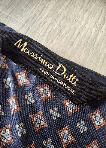 s Beden Şık desenli Massimo Dutti uzun kollu bluz