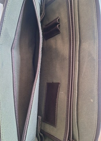 Acı kahve Desenli Deri evrak/laptop Çanta - Görsel 7