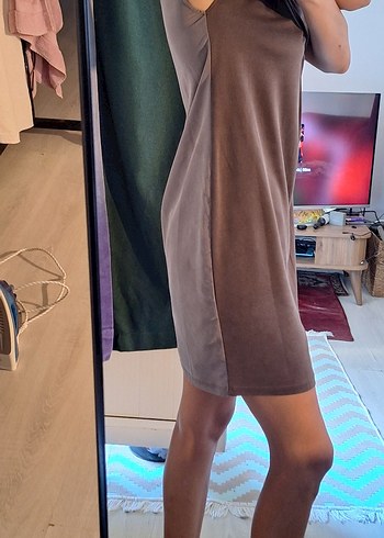 Network - Kahverengi Zarif Elbise - Görsel 6