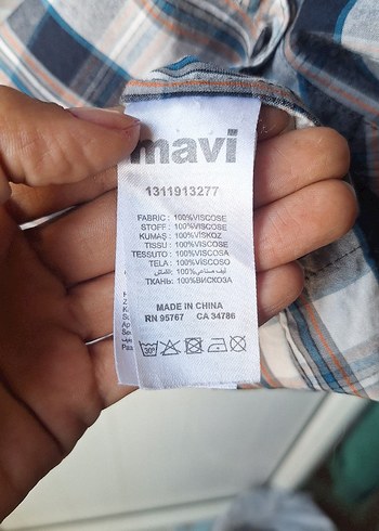 Mavi - Ekoseli Bol Kesim Elbise - Görsel 5