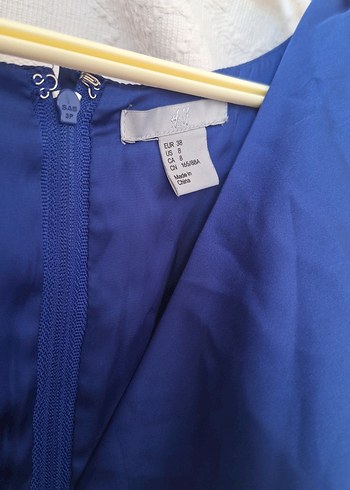 Lacivert Drapeli Midi Kadın Elbise - Görsel 5