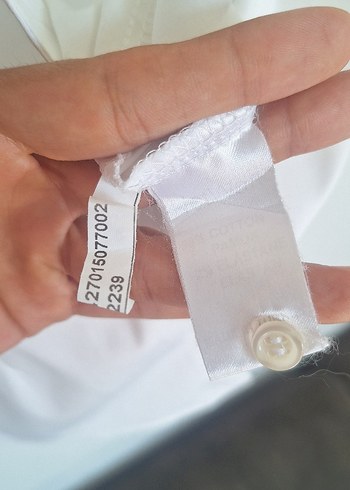 Network - Düğmeli Beyaz Kısa Kollu Kadın Gömlek - Görsel 5