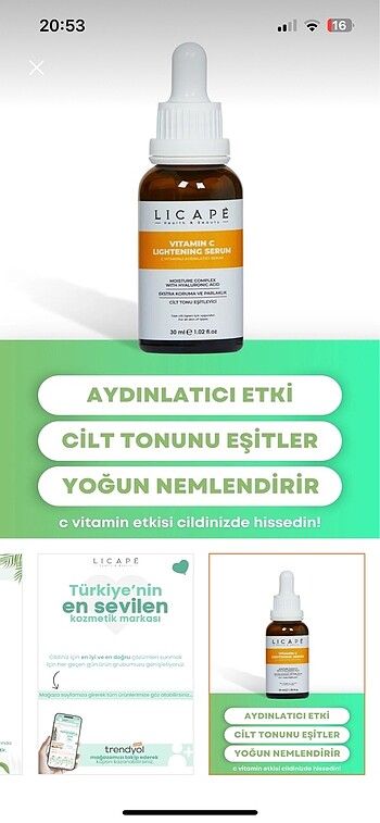  Beden Renk C vitamini serum