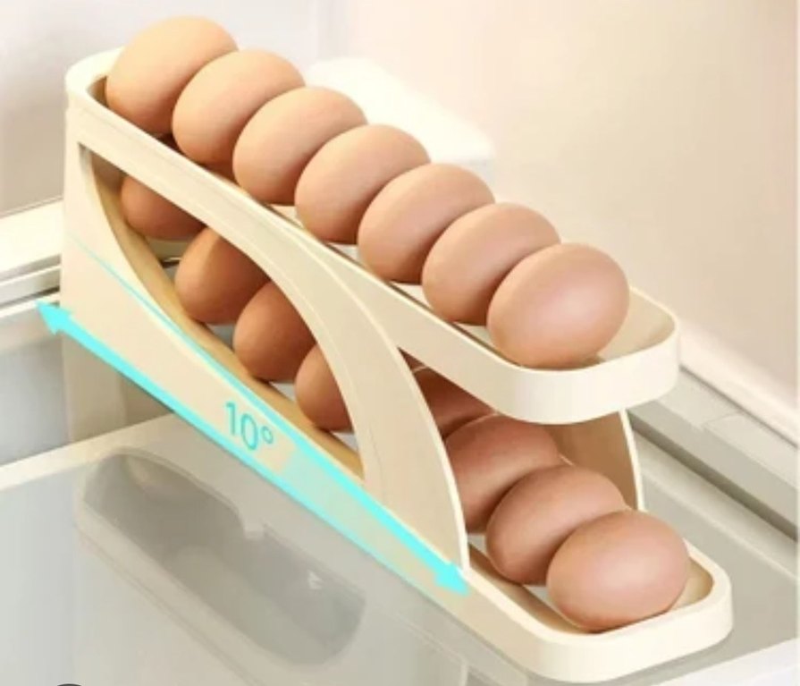 Beyaz Çoklu Yumurta Rafı - Görsel 2