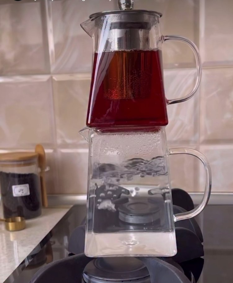 şeffaf Cam Çaydanlık Seti - Görsel 2