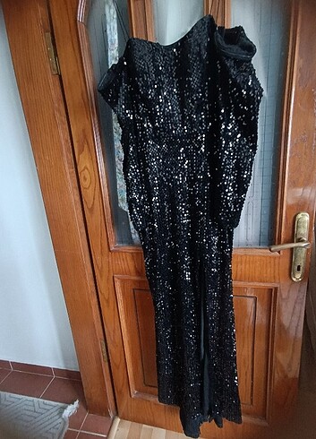 xl Beden Pul payetli abiye elbise