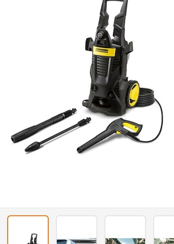 Kärcher Siyah basınçlı araba yıkama makinesi - Görsel 4