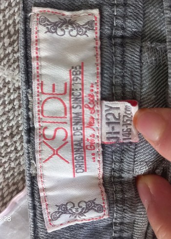11-12 Yaş Beden gri Renk Gri kız çocuk Pantolon - ayarlanabilir