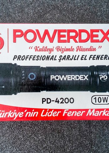 POWERDEX PD-4200 10W Şarjlı El Feneri