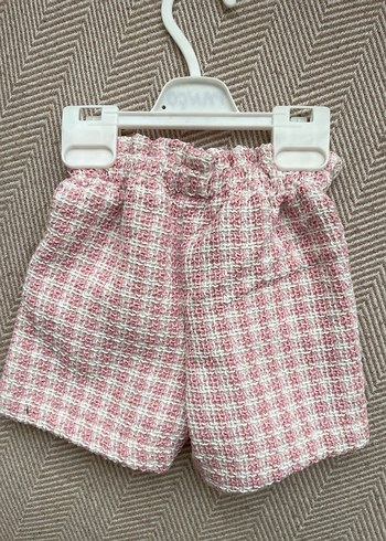 Pembe Örgü Bebek Şort - Görsel 2